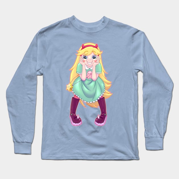 Starry Eyes - SVTFOE Long Sleeve T-Shirt by Doutarina